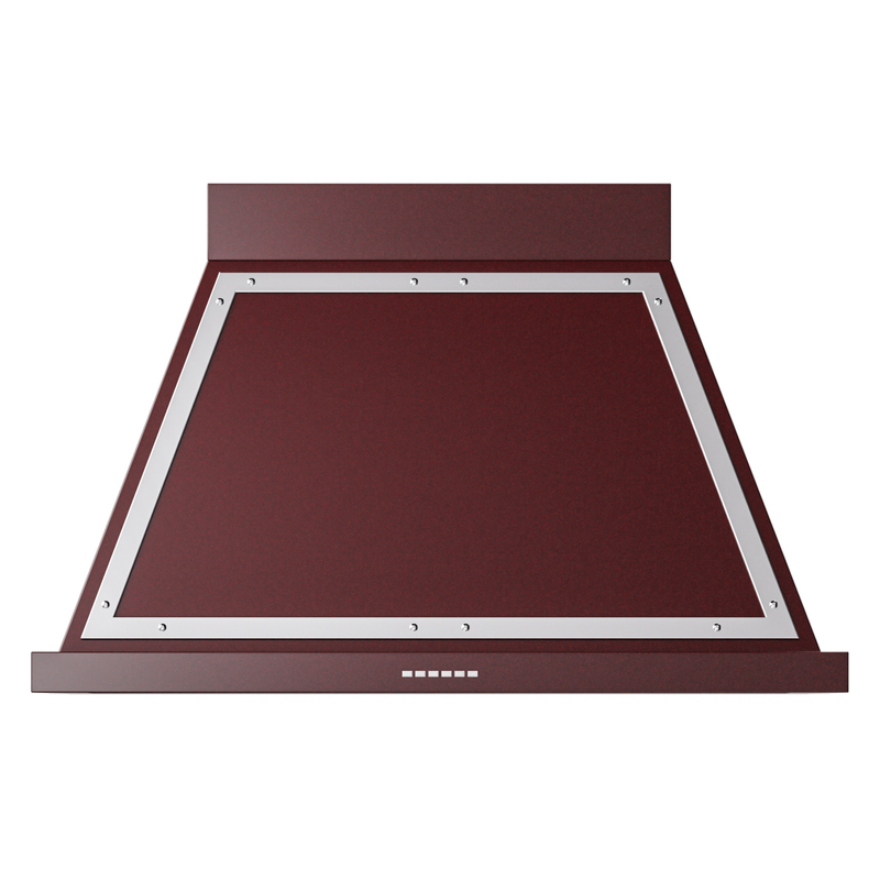 ILVE UANB40BUC Nostalgie Noblesse 40" Range Hood (Burgundy, Chrome)