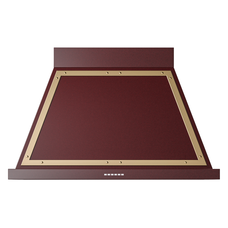 ILVE UANB40BUG Nostalgie Noblesse 40" Range Hood (Burgundy, Brass)