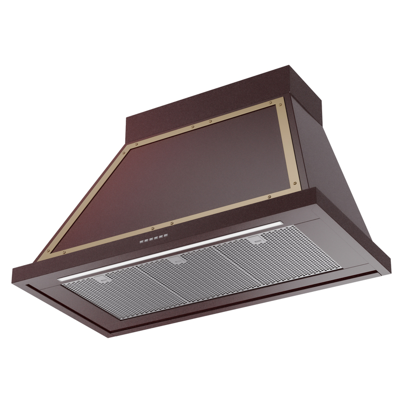 ILVE UANB40BUG Nostalgie Noblesse 40" Range Hood, bottom angled view