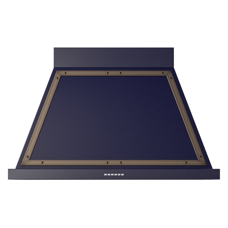 ILVE UANB40MBB Nostalgie Noblesse 40" Range Hood (Midnight Blue, Burnished)