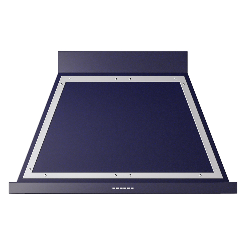 ILVE UANB40MBC Nostalgie Noblesse 40" Range Hood (Midnight Blue, Chrome)