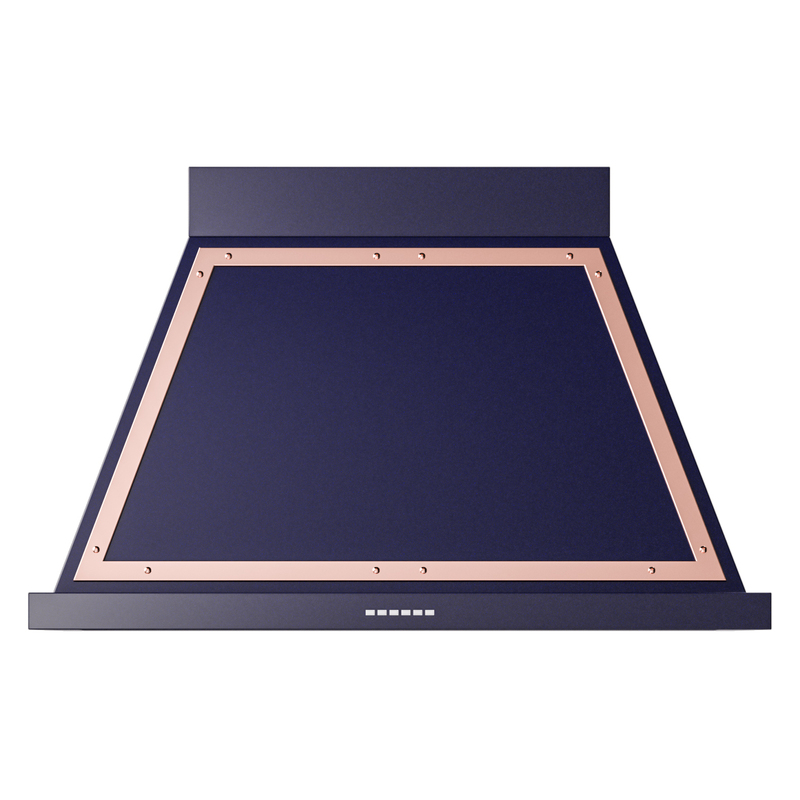 ILVE UANB40MBP Nostalgie Noblesse 40" Range Hood (Midnight Blue, Copper)