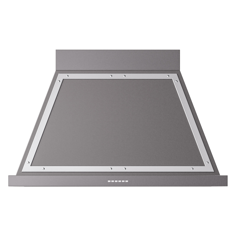 ILVE UANB40MGC Nostalgie Noblesse 40" Range Hood (Graphite Matte, Chrome)