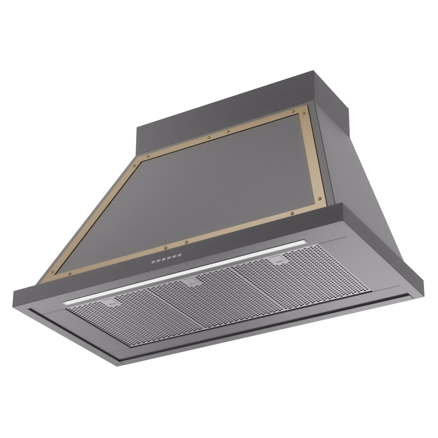 ILVE UANB40MGG Nostalgie Noblesse 40" Range Hood, bottom angled view
