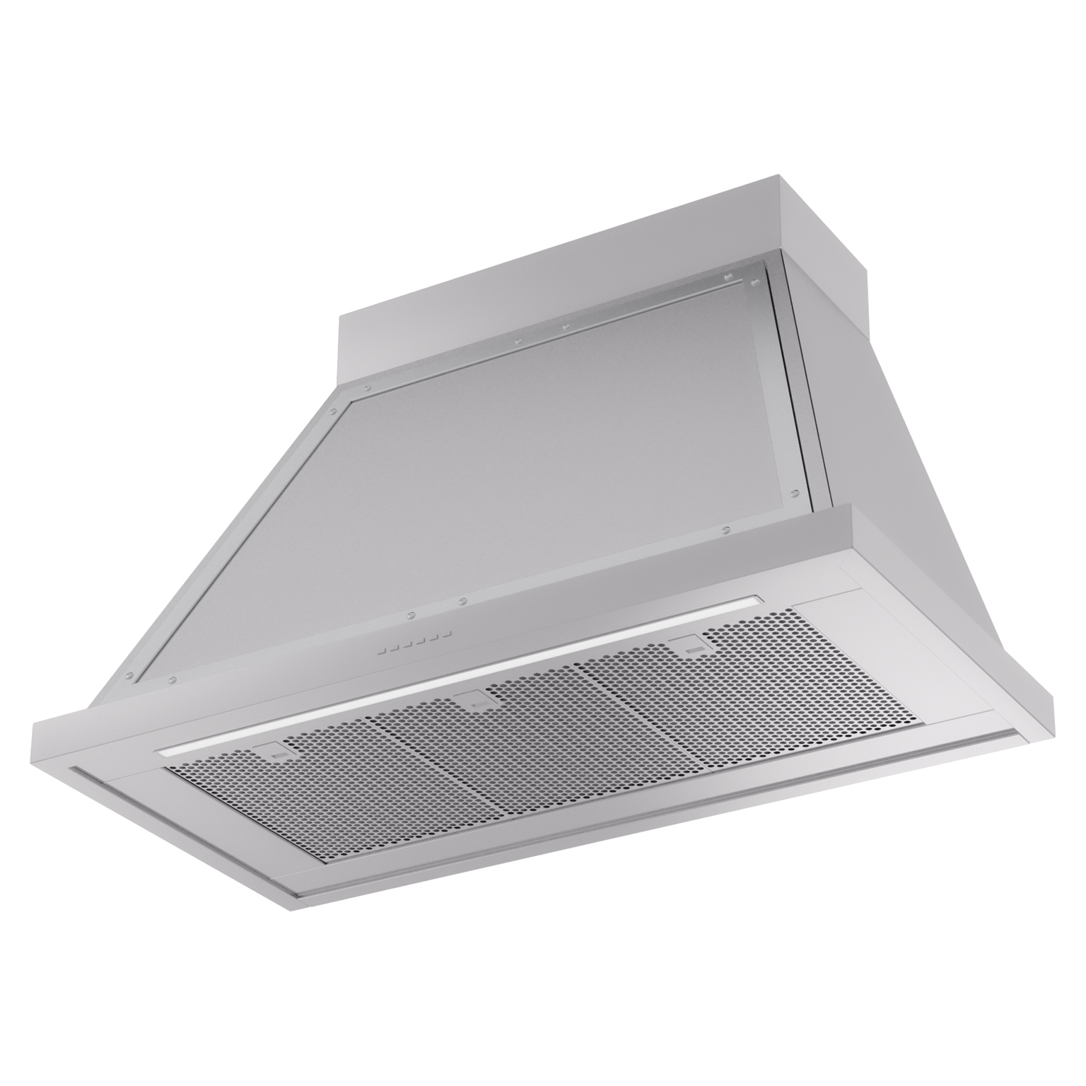 ILVE UANB40SSC Nostalgie II Noblesse 40 inch Range Hood (Stainless Steel, Chrome) 3 ILVE UANB40SSC Nostalgie Noblesse 40" Range Hood, bottom angled view