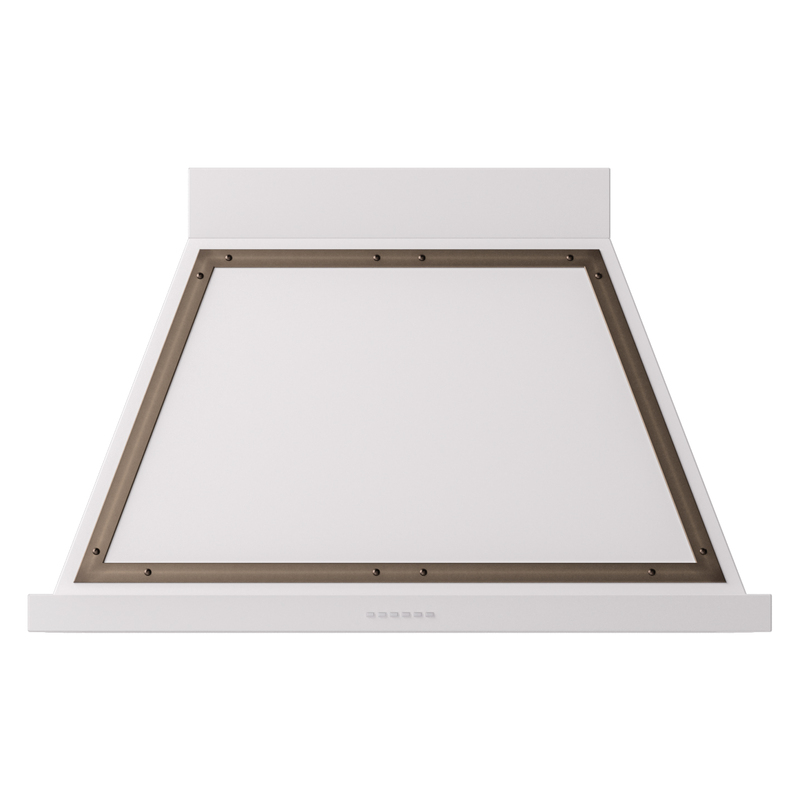 ILVE UANB40WHB Nostalgie Noblesse 40" Range Hood (White, Burnished)