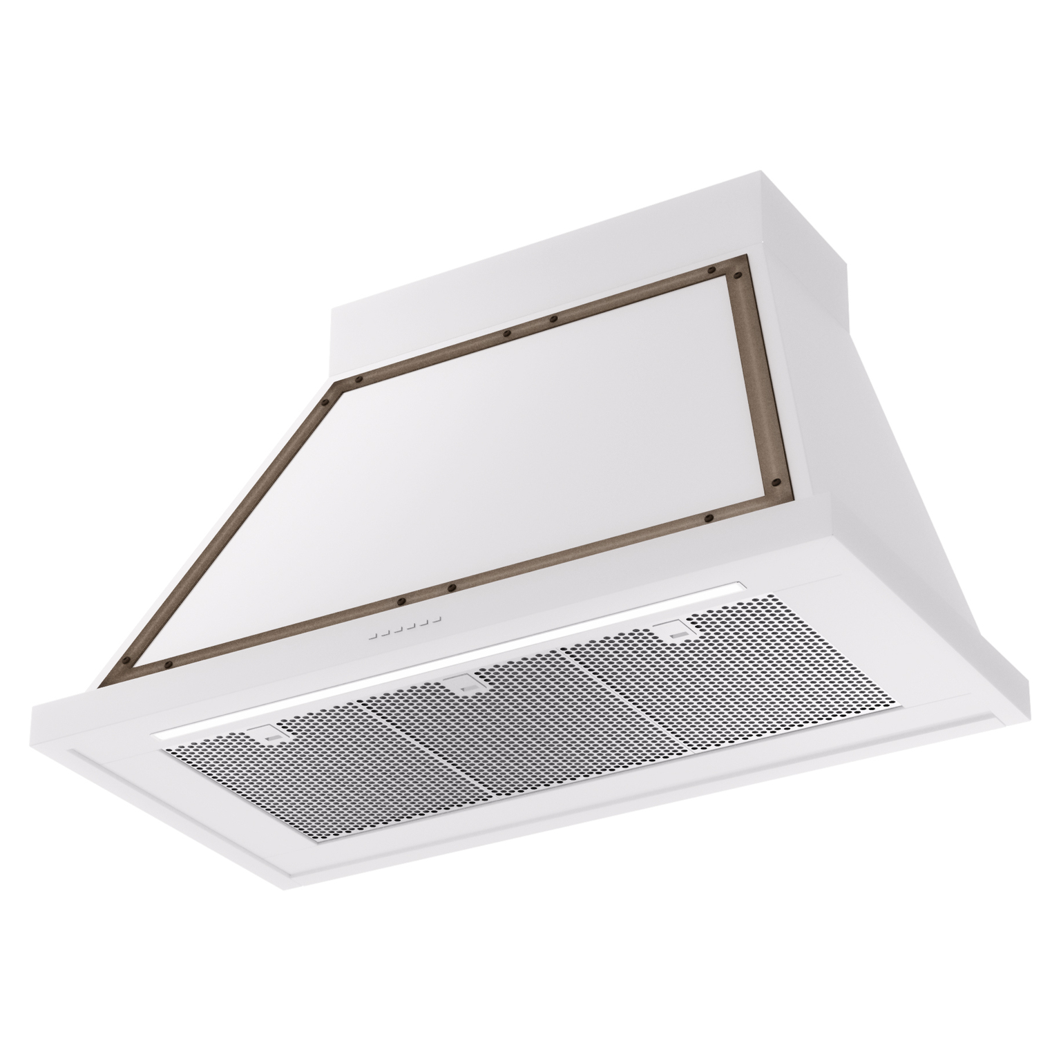 ILVE UANB40WHB Nostalgie Noblesse 40" Range Hood, bottom angled view