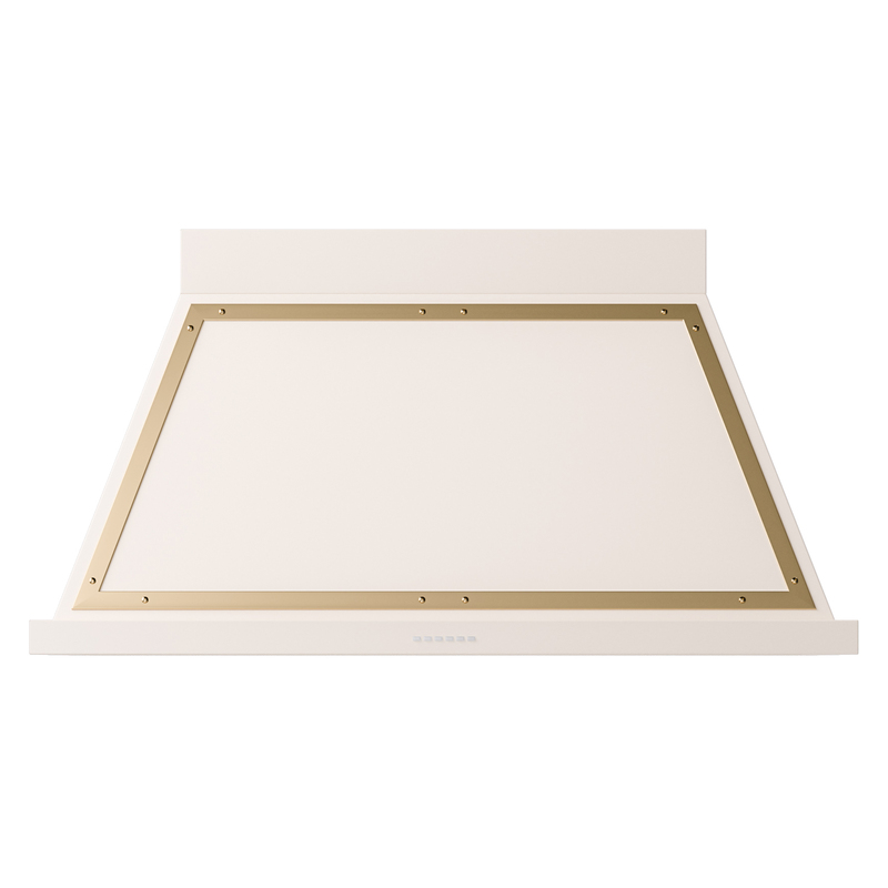 ILVE UANB48AWG Nostalgie Noblesse 48" Range Hood (Antique White, Brass)