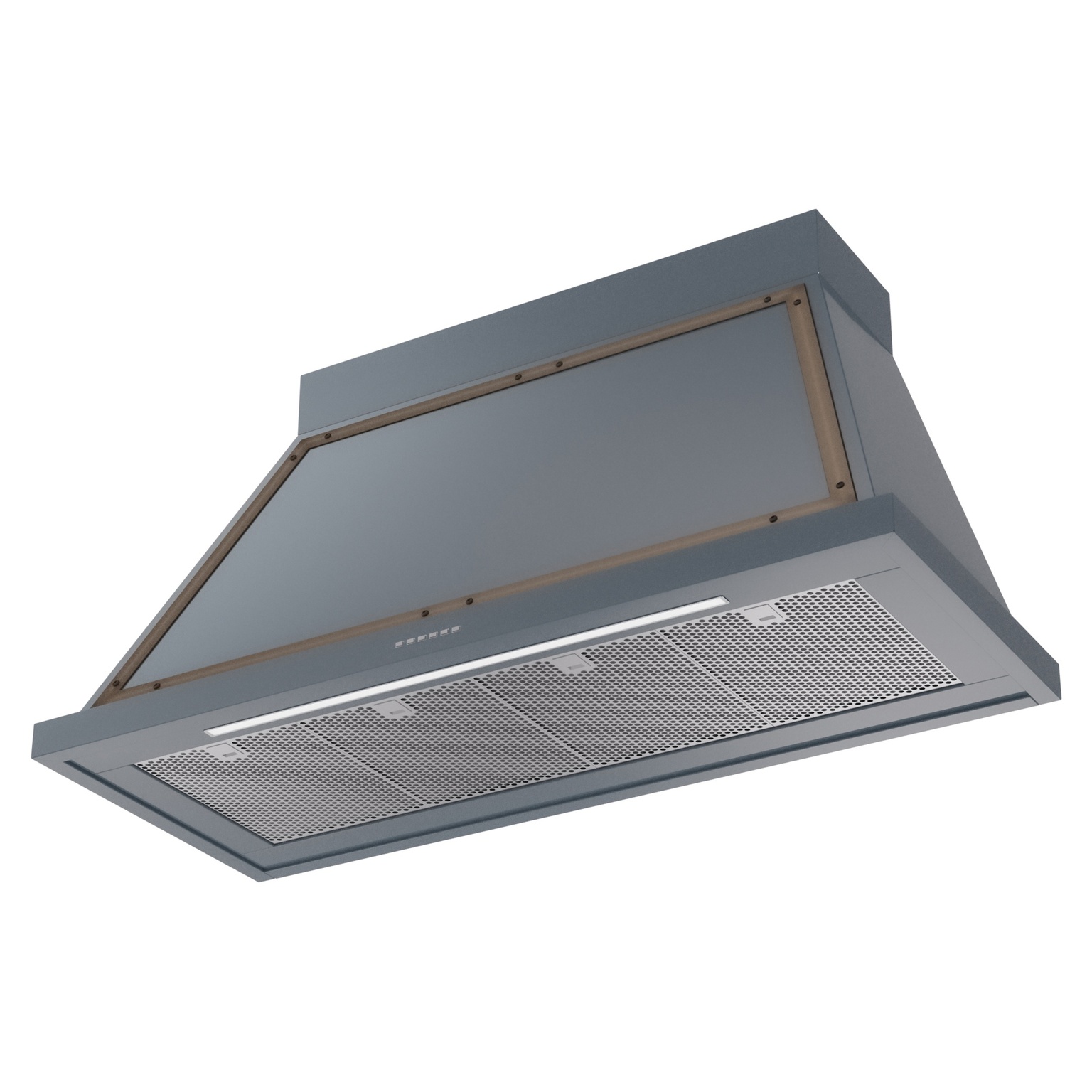 ILVE UANB48BGB Nostalgie Noblesse 48" Range Hood, bottom angled view