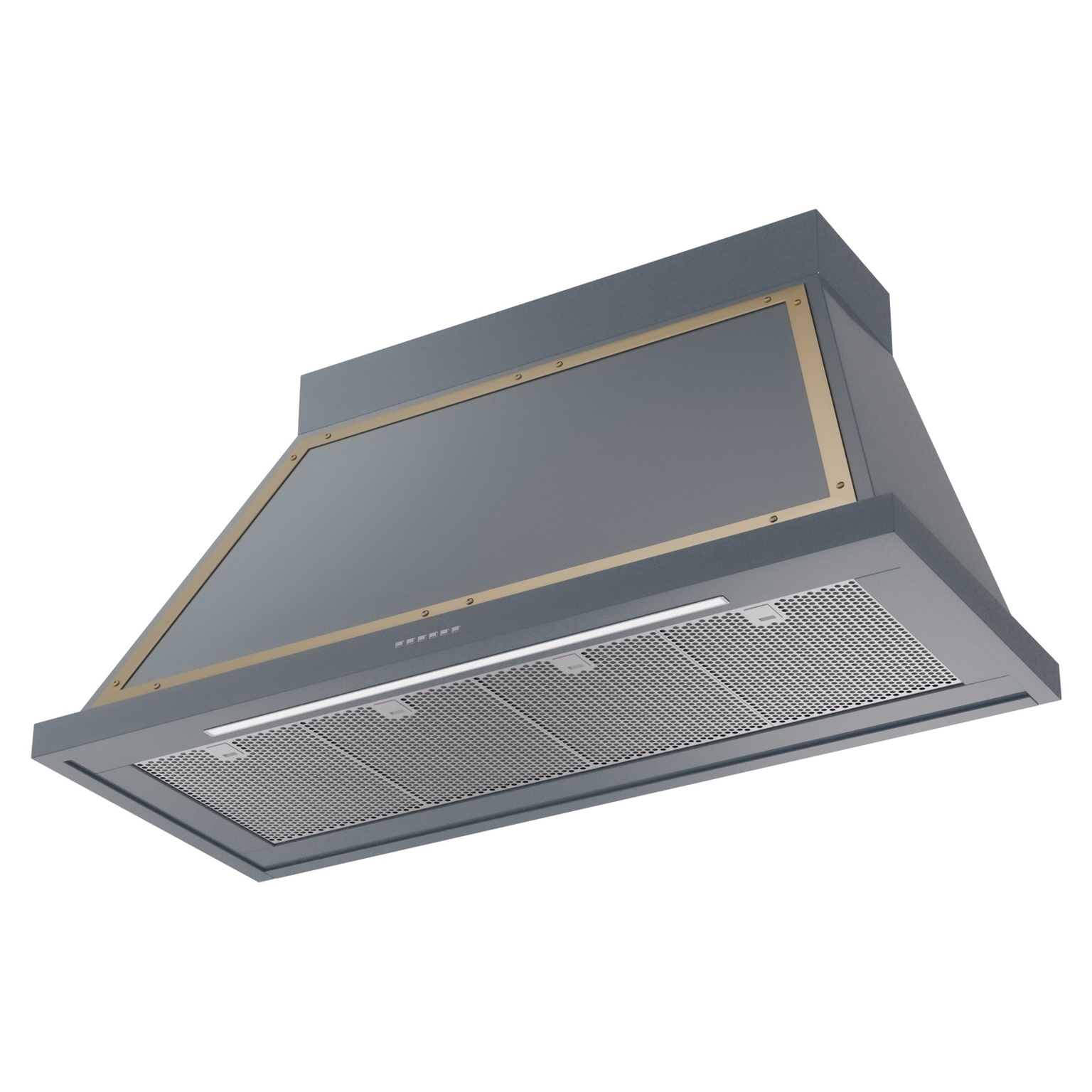 ILVE UANB48BGG Nostalgie Noblesse 48" Range Hood, bottom angled view