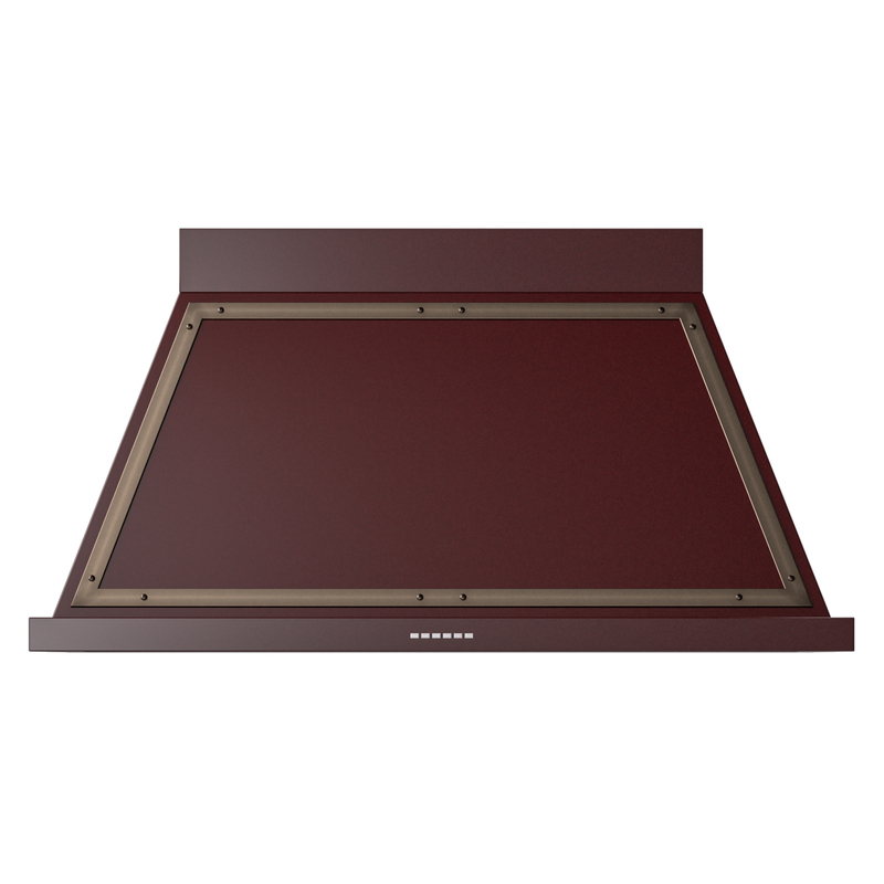 ILVE UANB48BUB Nostalgie Noblesse 48" Range Hood (Burgundy, Bronze)