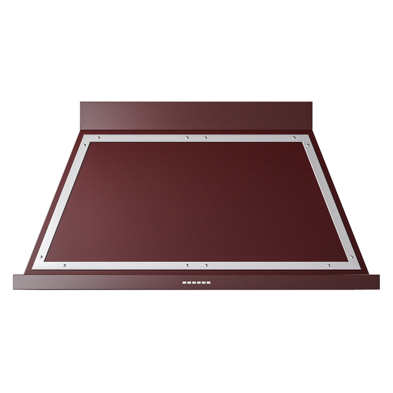 ILVE UANB48BUC Nostalgie Noblesse 48" Range Hood (Burgundy, Chrome)