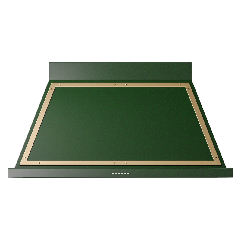 ILVE UANB48EGG Nostalgie Noblesse 48" Range Hood (Emerald Green, Brass)