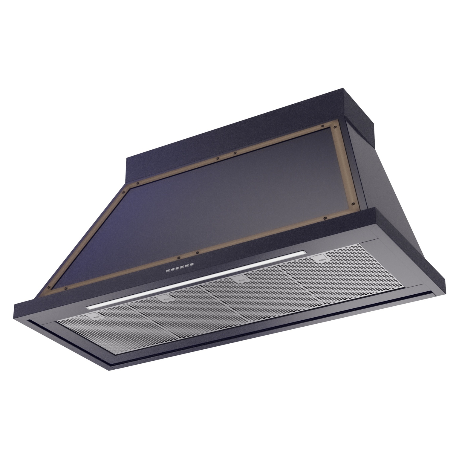 ILVE UANB48MBB Nostalgie Noblesse 48" Range Hood, bottom angled view