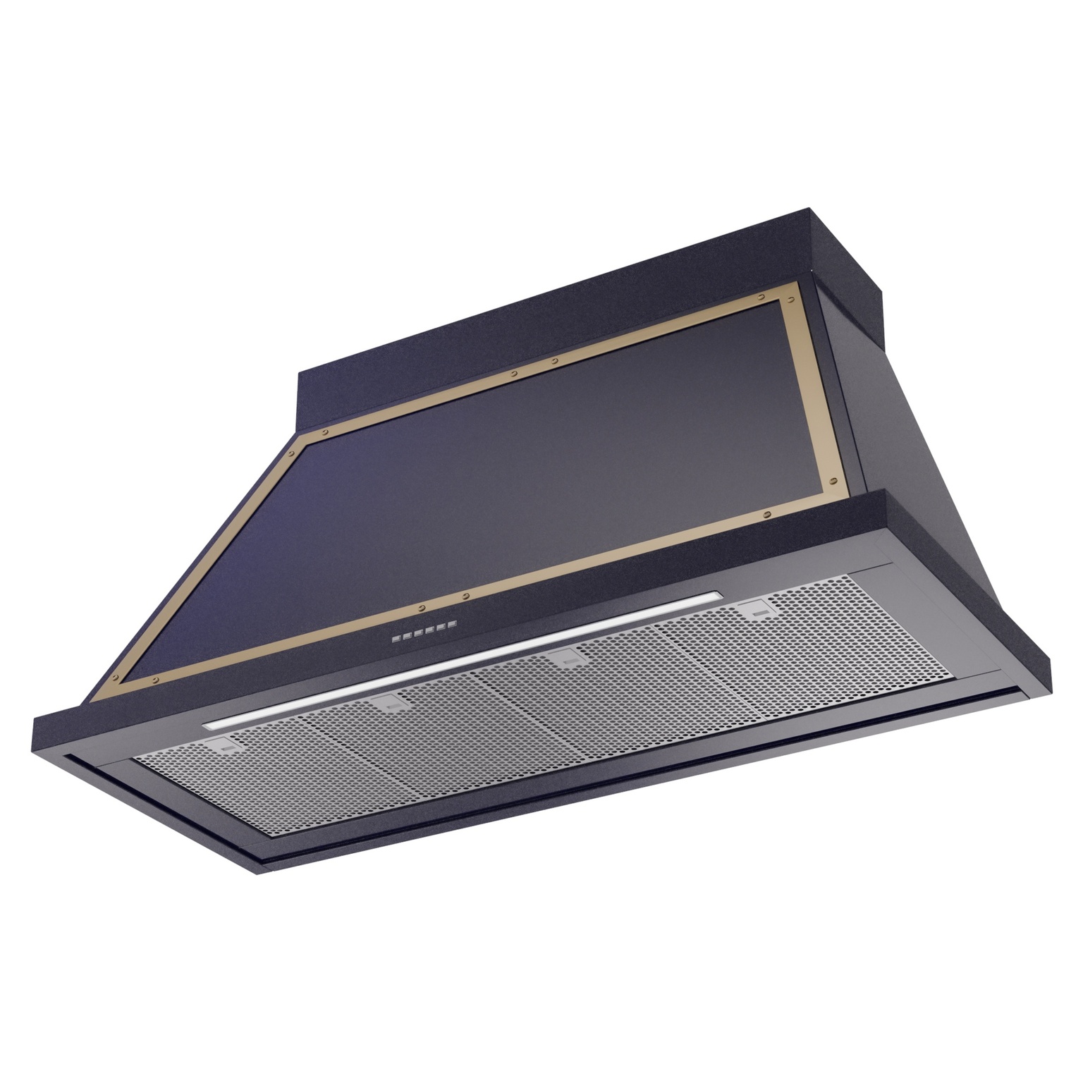 ILVE UANB48MBG Nostalgie Noblesse 48" Range Hood, bottom angled view