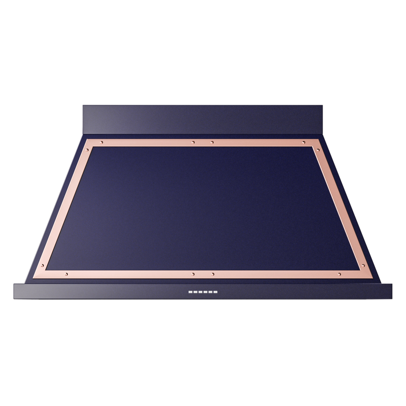 ILVE UANB48MBP Nostalgie Noblesse 48" Range Hood (Midnight Blue, Copper)