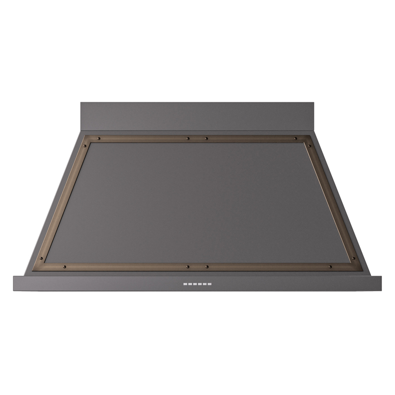 ILVE UANB48MGB Nostalgie Noblesse 48" Range Hood (Graphite Matte, Bronze)