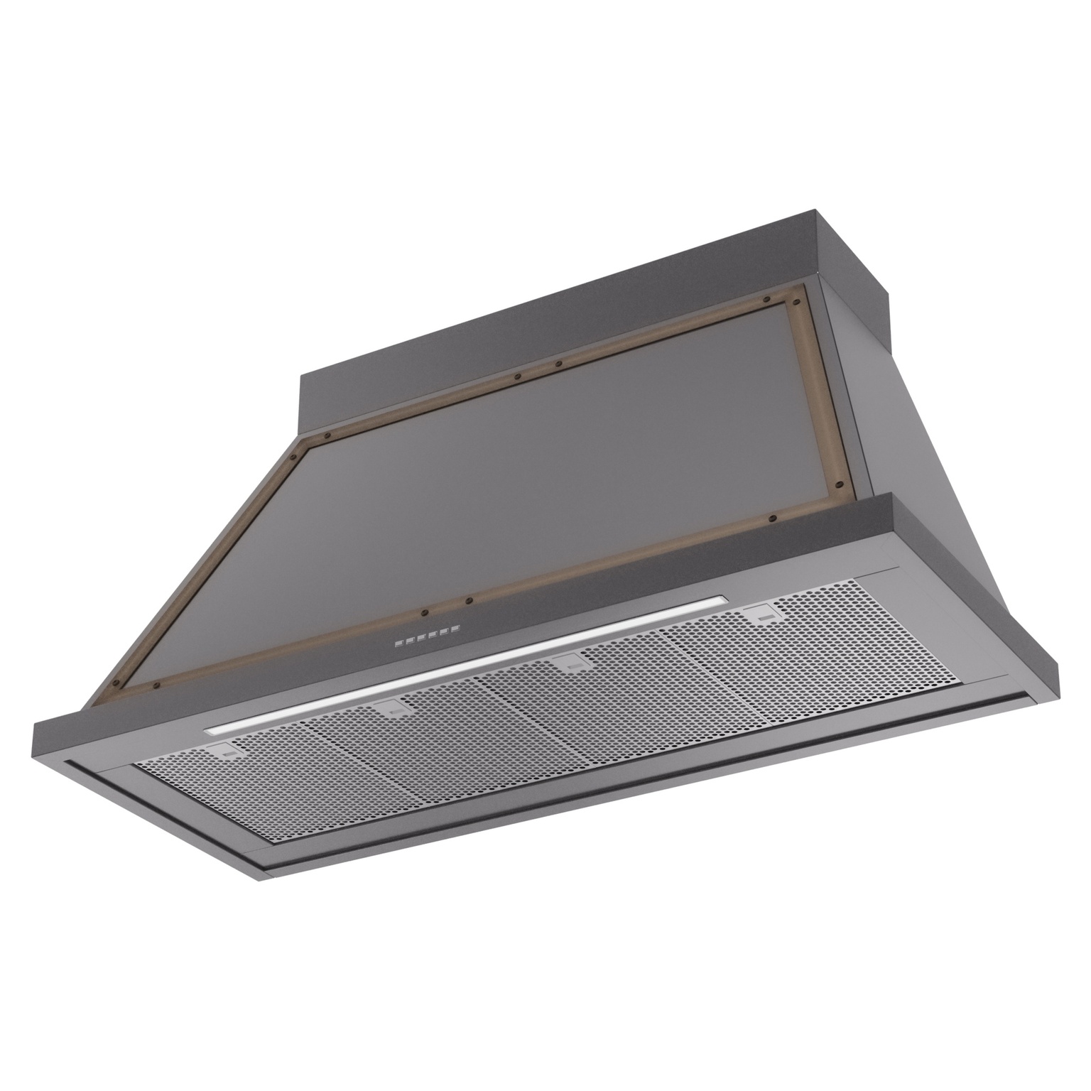 ILVE UANB48MGB Nostalgie Noblesse 48" Range Hood, bottom angled view