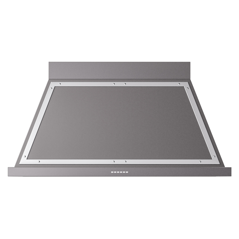 ILVE UANB48MGC Nostalgie Noblesse 48" Range Hood (Graphite Matte, Chrome)