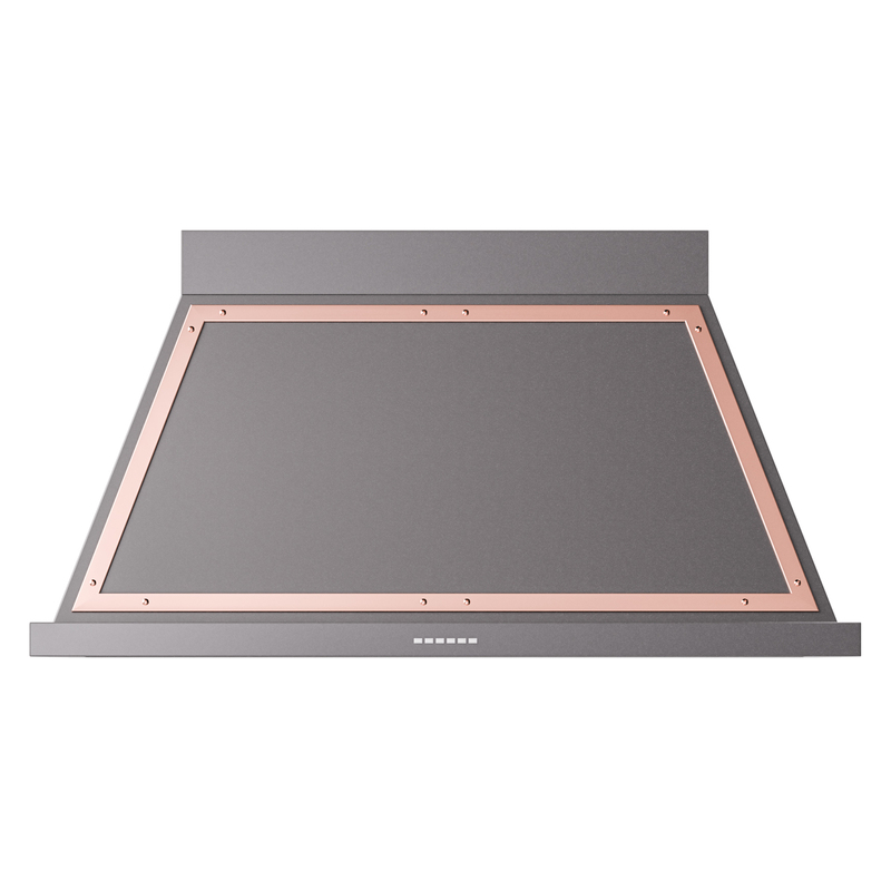 ILVE UANB48MGP Nostalgie Noblesse 48" Range Hood (Graphite Matte, Copper)