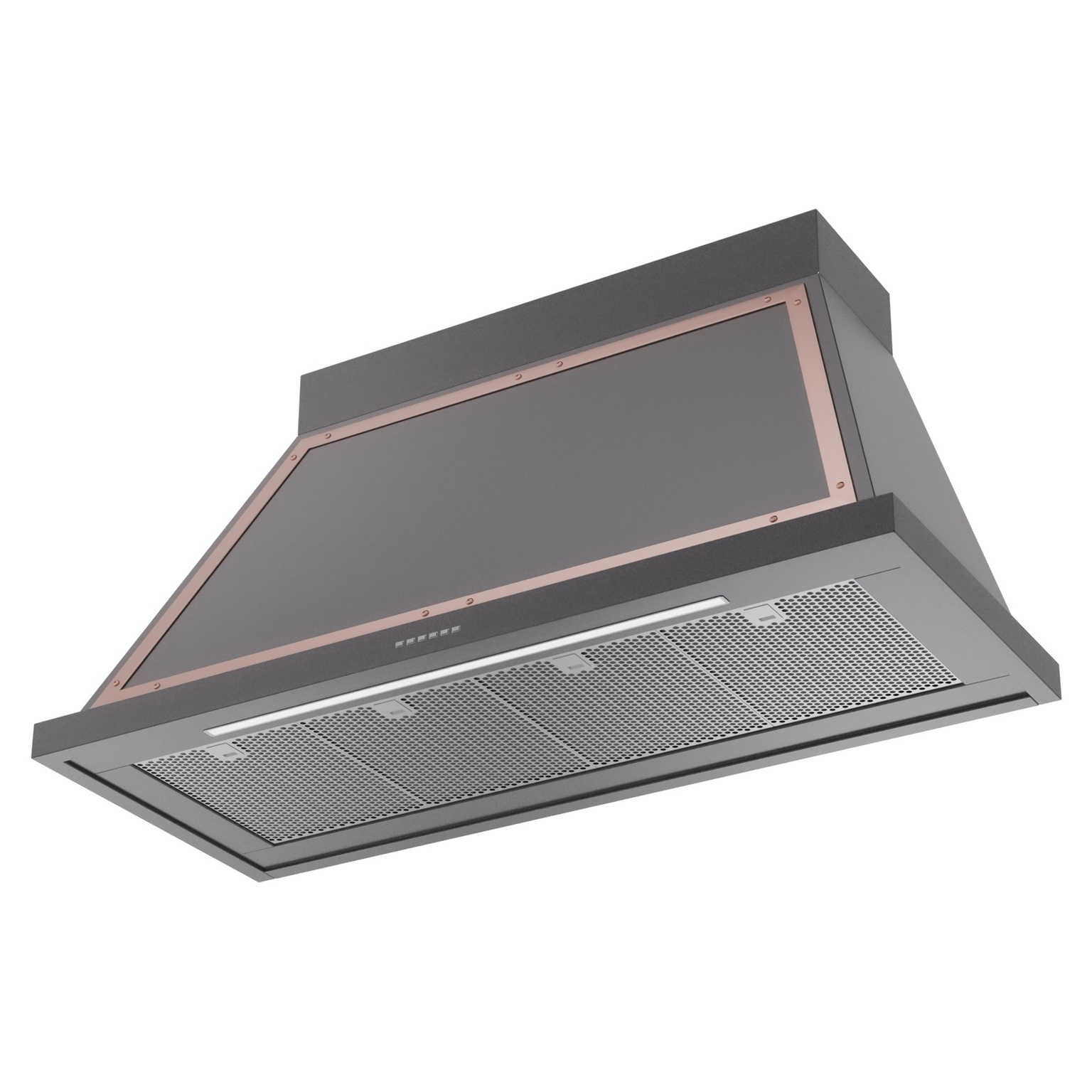 ILVE UANB48MGP Nostalgie Noblesse 48" Range Hood, bottom angled view