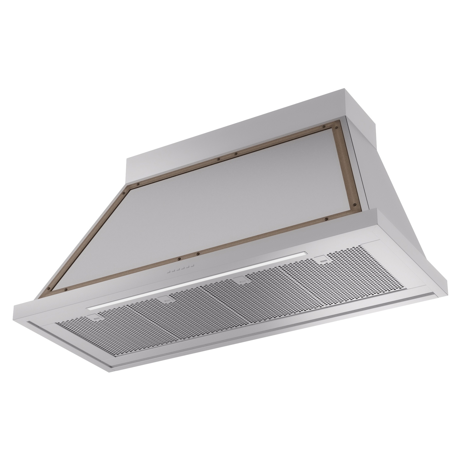 ILVE UANB48SSB Nostalgie Noblesse 48" Range Hood, bottom angled view