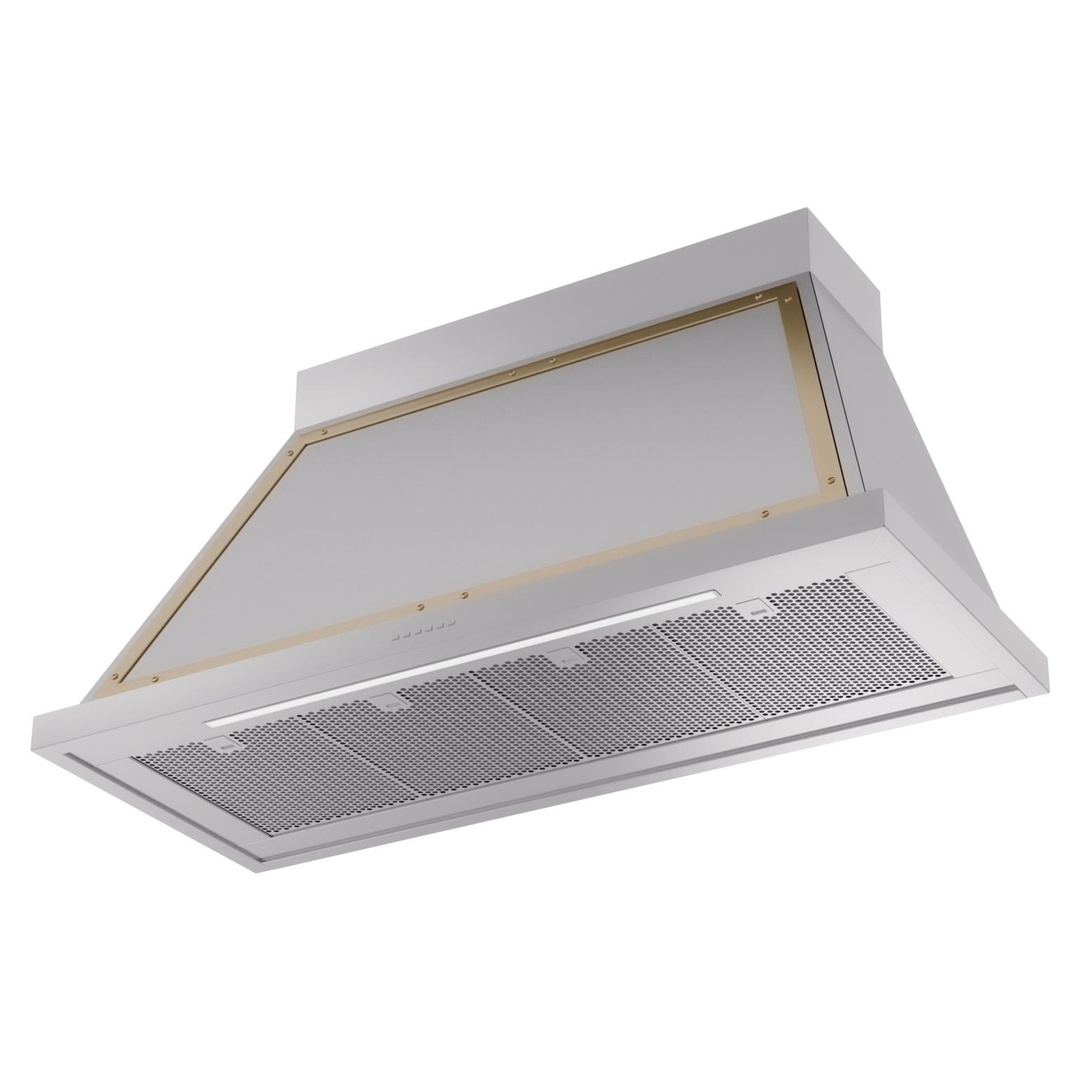 ILVE UANB48SSG Nostalgie Noblesse 48" Range Hood, bottom angled view
