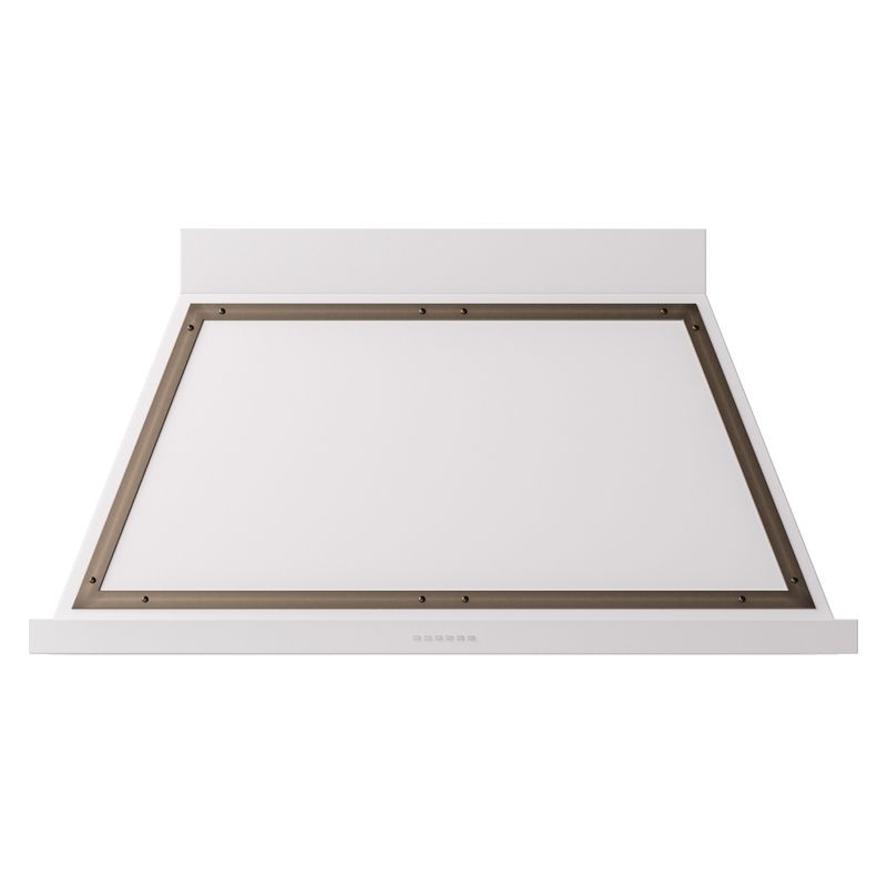 ILVE UANB48WHB Nostalgie Noblesse 48" Range Hood (White, Bronze)