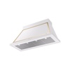ILVE UANB48WHG Nostalgie Noblesse 48" Range Hood, bottom angled view
