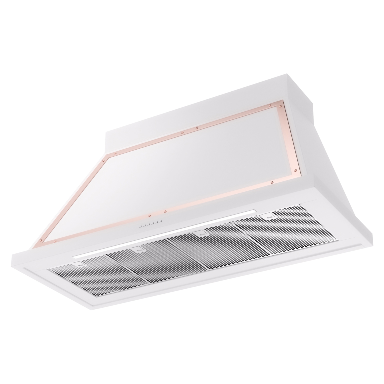 ILVE UANB48WHP Nostalgie Noblesse 48" Range Hood, bottom angled view