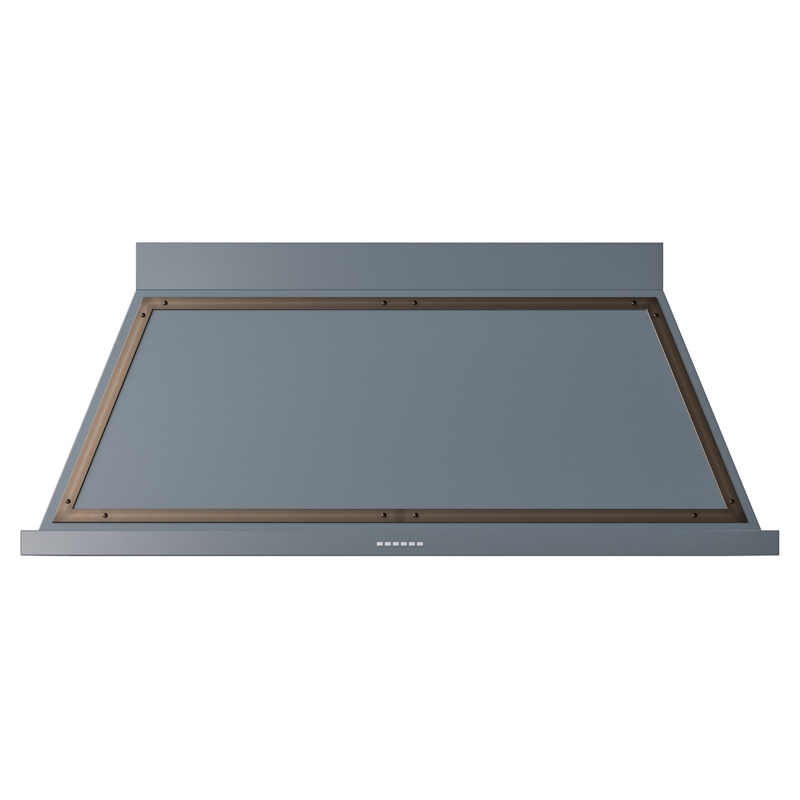 ILVE UANB60BGB Nostalgie Noblesse 60" Range Hood (Blue Grey, Bronze)