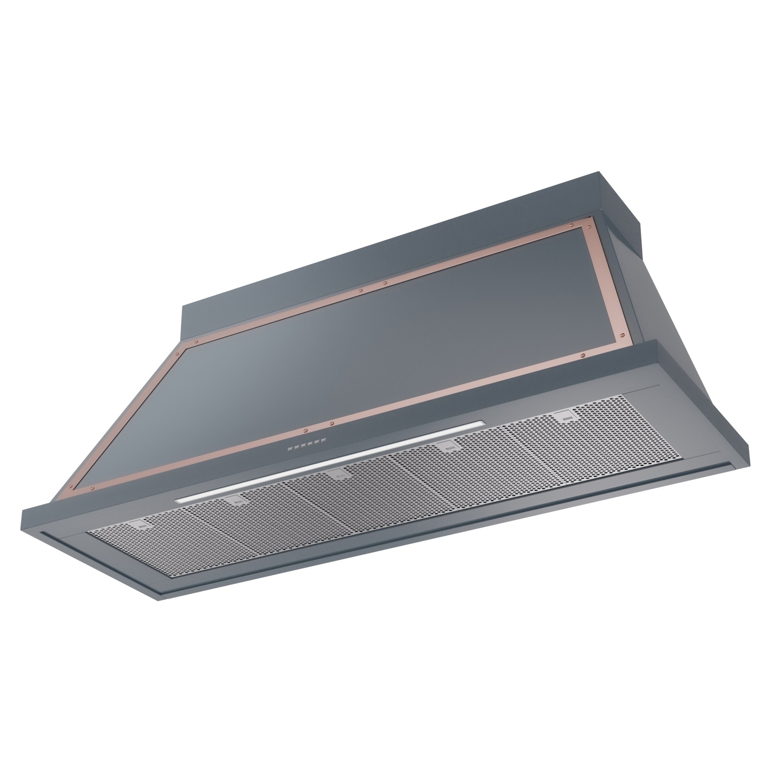 ILVE UANB60BGP Nostalgie Noblesse 60" Range Hood, bottom angled view