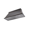 ILVE UANB60BKB Nostalgie Noblesse 60" Range Hood, bottom angled view