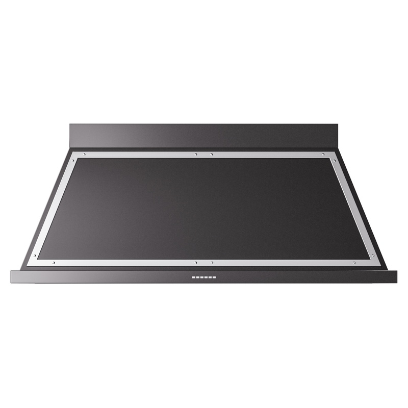 ILVE UANB60BKC Nostalgie Noblesse 60 inch Range Hood (Glossy Black, Chrome)