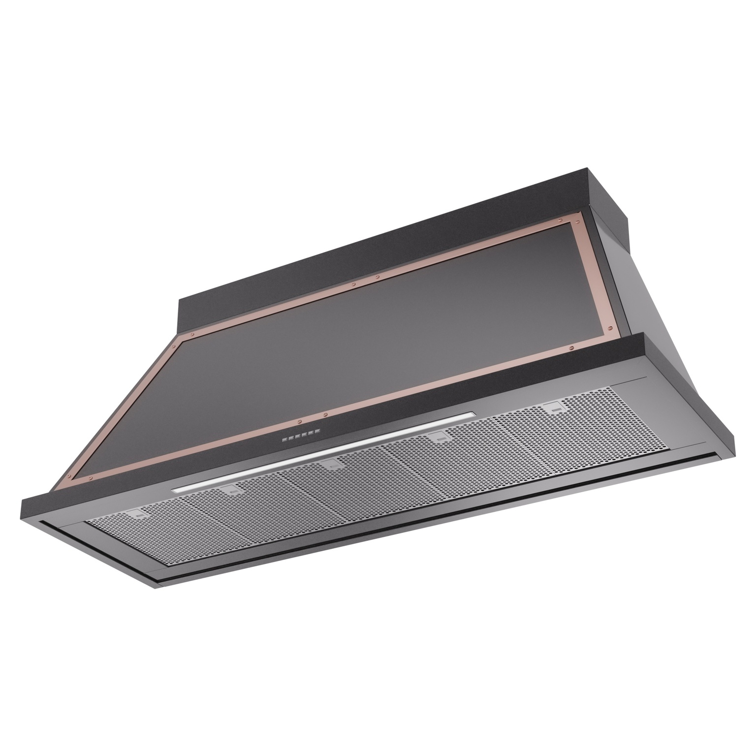 ILVE UANB60BKP Nostalgie Noblesse 60" Range Hood, bottom angled view