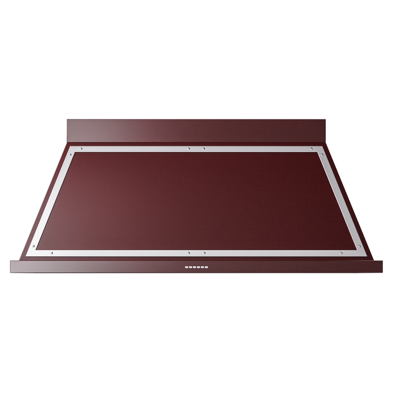 ILVE UANB60BUC Nostalgie Noblesse 60" Range Hood (Burgundy, Chrome)