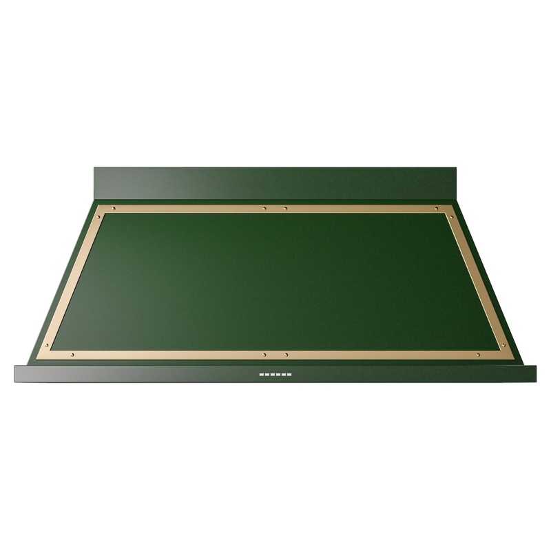 ILVE UANB60EGG Nostalgie Noblesse 60" Range Hood (Emerald Green, Brass)