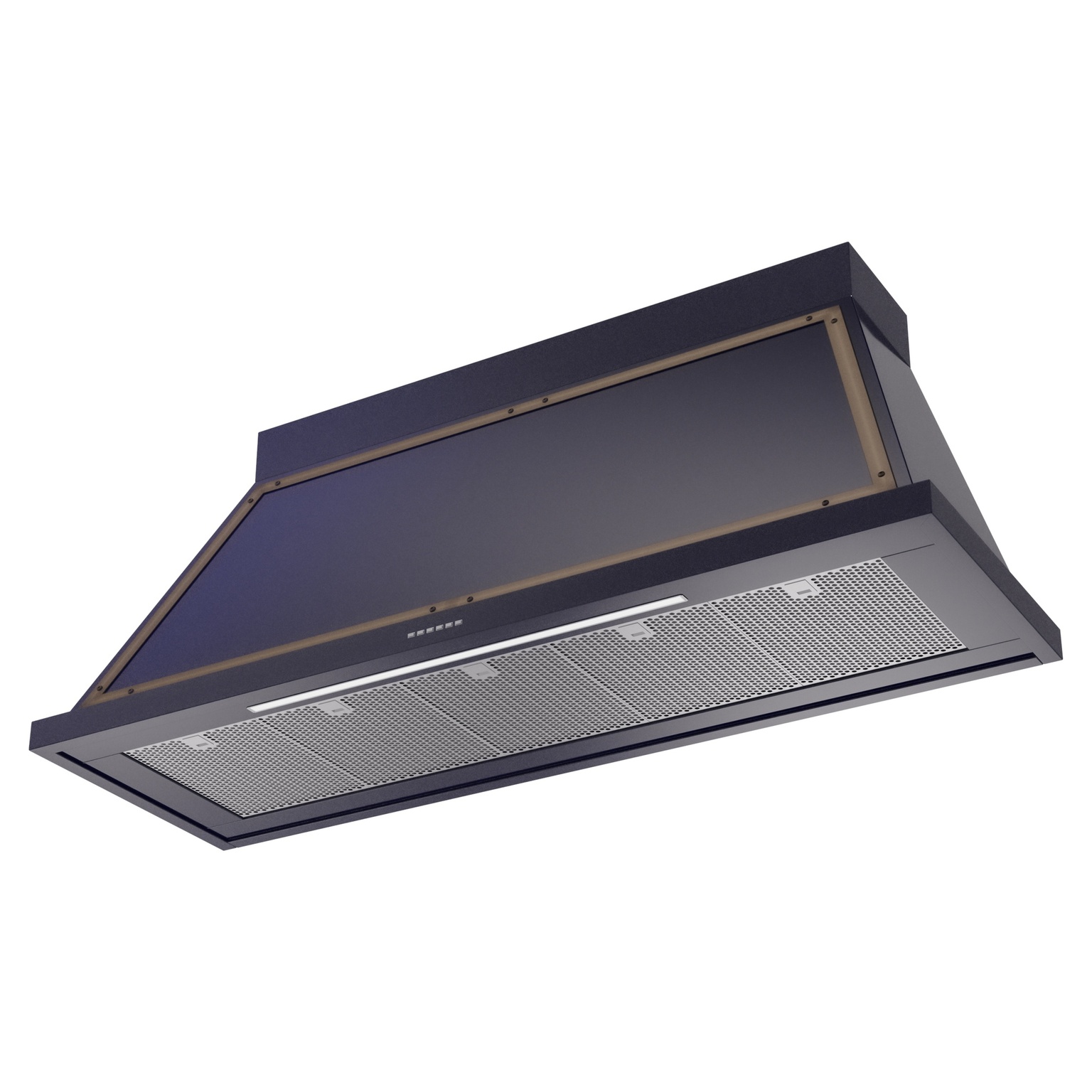 ILVE UANB60MBB Nostalgie Noblesse 60" Range Hood, bottom angled view