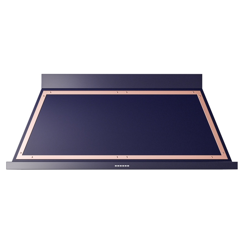 ILVE UANB60MBP Nostalgie Noblesse 60" Range Hood (Midnight Blue, Copper)