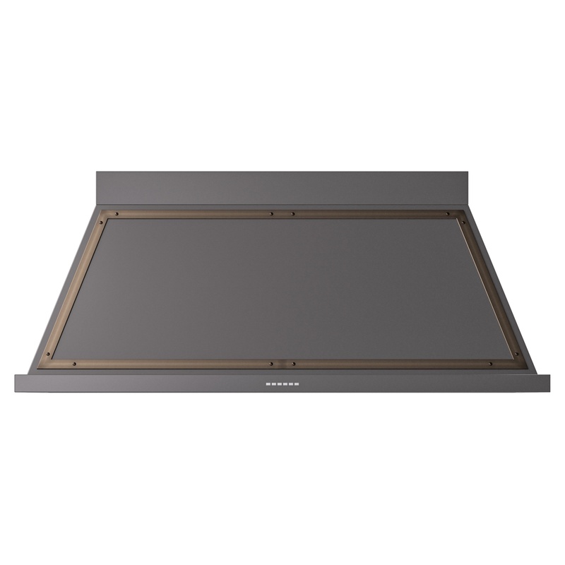 ILVE UANB60MGB Nostalgie Noblesse 60" Range Hood (Graphite Matte, Bronze)