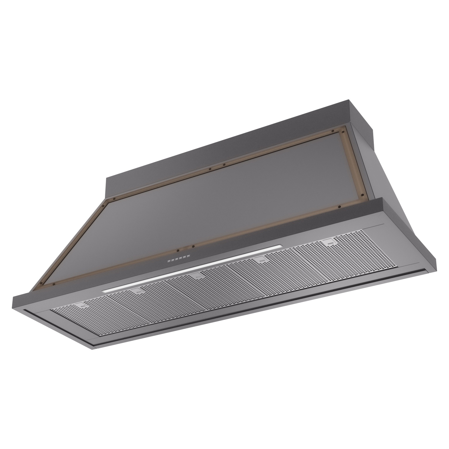 ILVE UANB60MGB Nostalgie Noblesse 60" Range Hood, bottom angled view