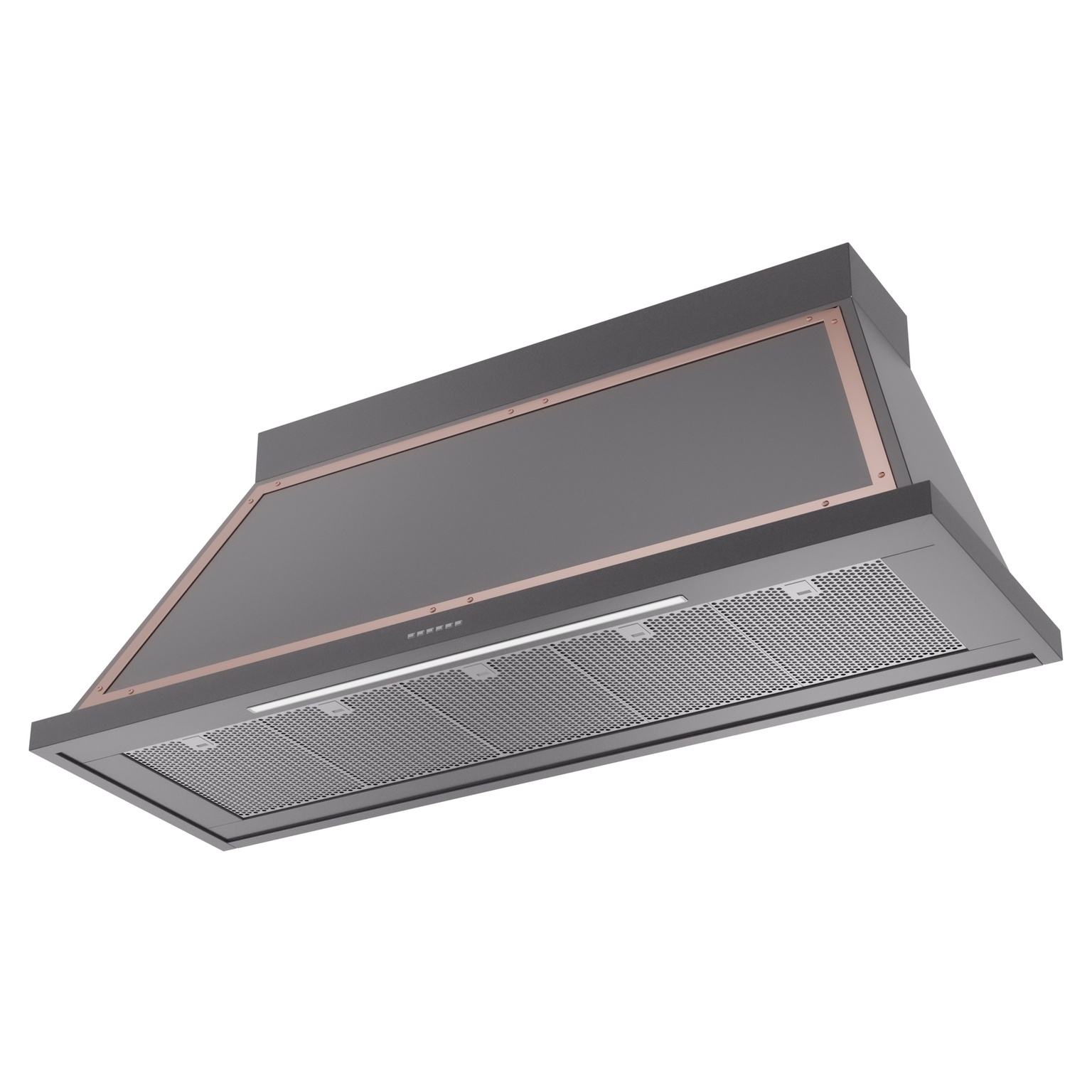 ILVE UANB60MGP Nostalgie Noblesse 60" Range Hood, bottom angled view