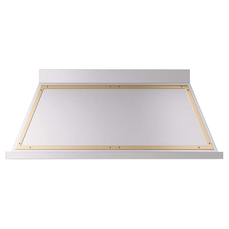 ILVE UANB60SSG Nostalgie Noblesse 60" Range Hood (Stainless Steel, Brass)