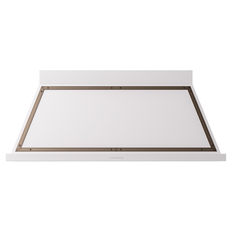 ILVE UANB60WHB Nostalgie Noblesse 60" Range Hood (White, Bronze)