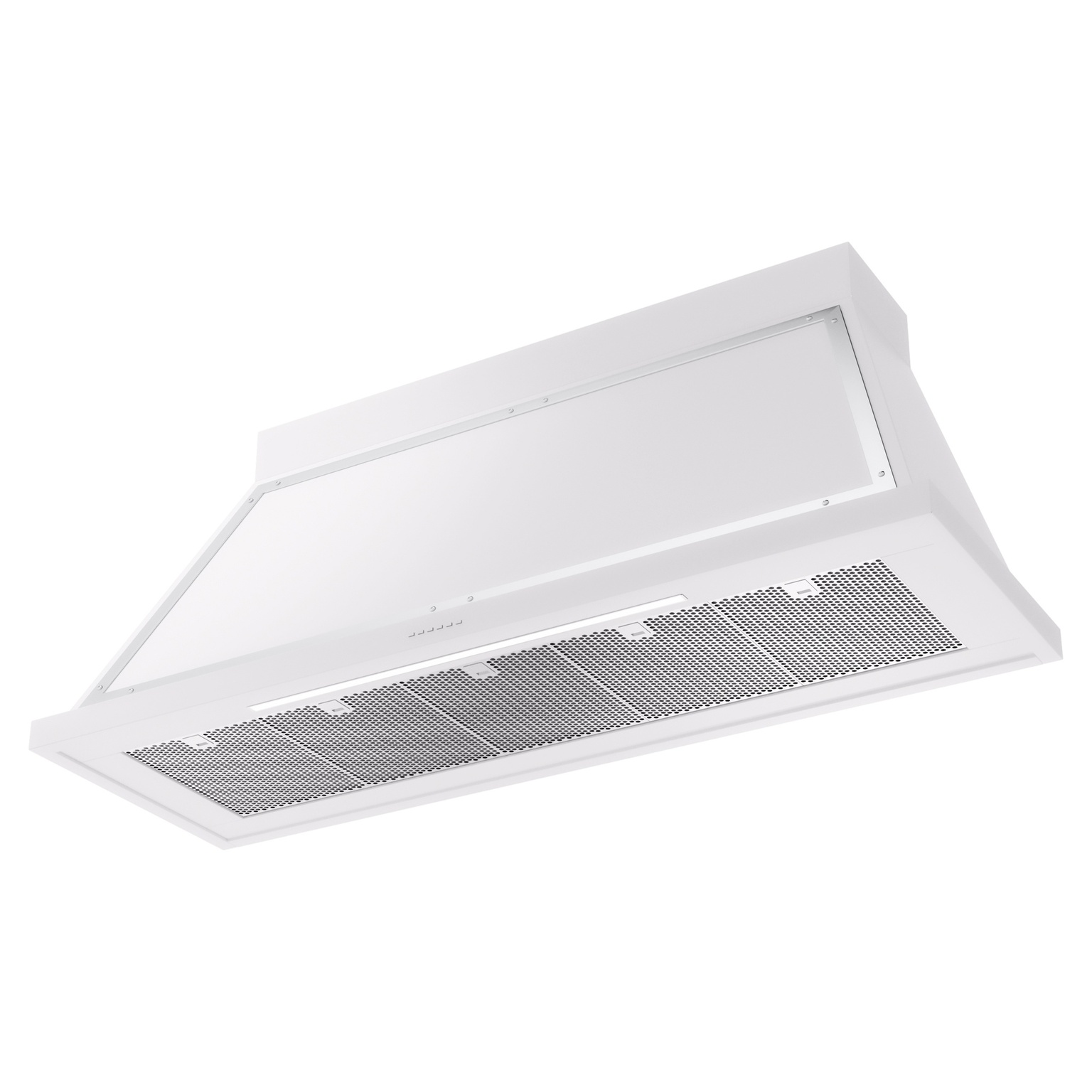 ILVE UANB60WHC Nostalgie Noblesse 60" Range Hood, bottom angled view