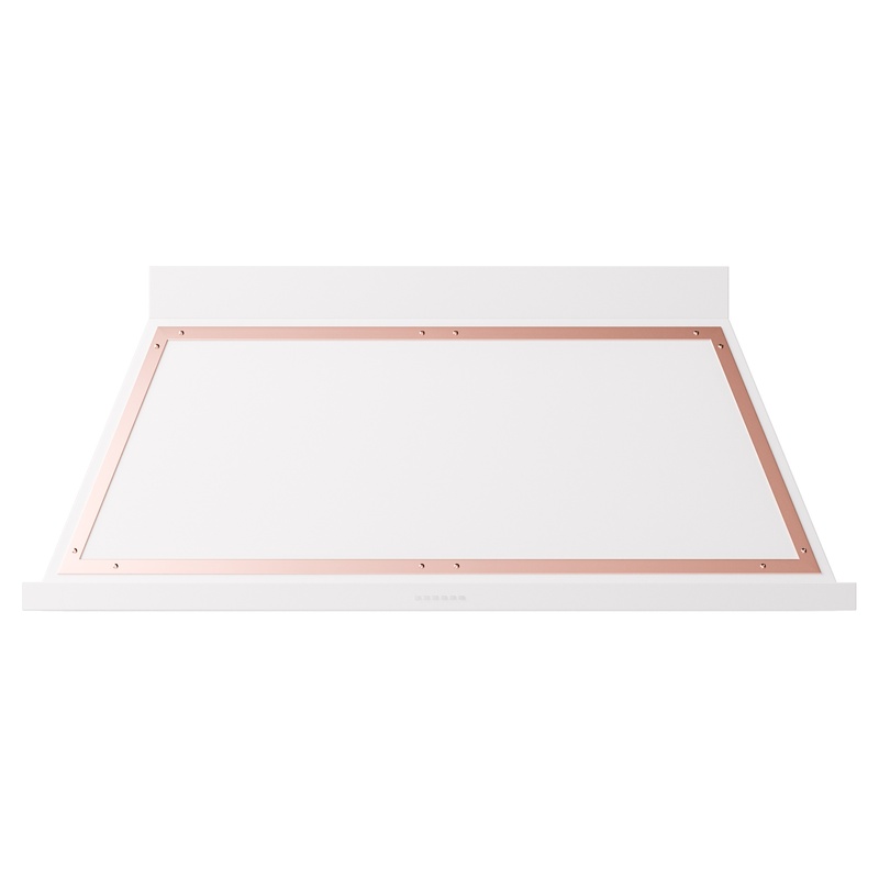 ILVE UANB60WHP Nostalgie Noblesse 60" Range Hood (White, Copper)