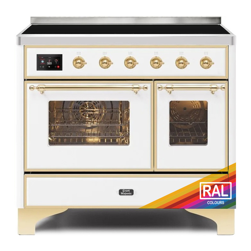 ILVE UMDI10NS3RAG Majestic II 40" Induction Range (Triple Glass Door, RAL, Brass)