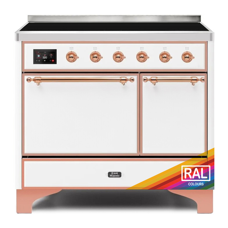 ILVE UMDI10QNS3RAP Majestic II 40" Induction Range (Solid Door, RAL, Copper)