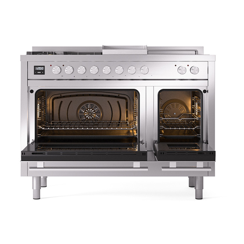 ILVE_UP48FSQMPSSLP_Professional_Plus_II_oven_door_opened