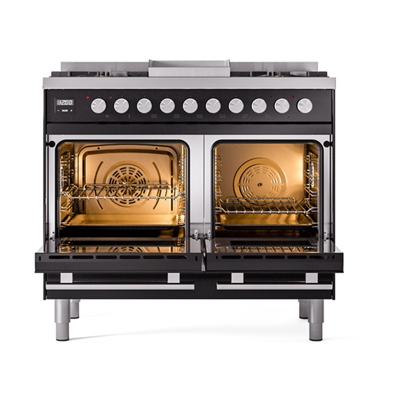 ILVE_UPD40FQMPBKLP_Professional_Plus_II_oven_door_opened